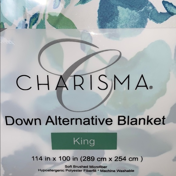 Charisma Bedding Charisma Down Alternative King Blanket Reversible